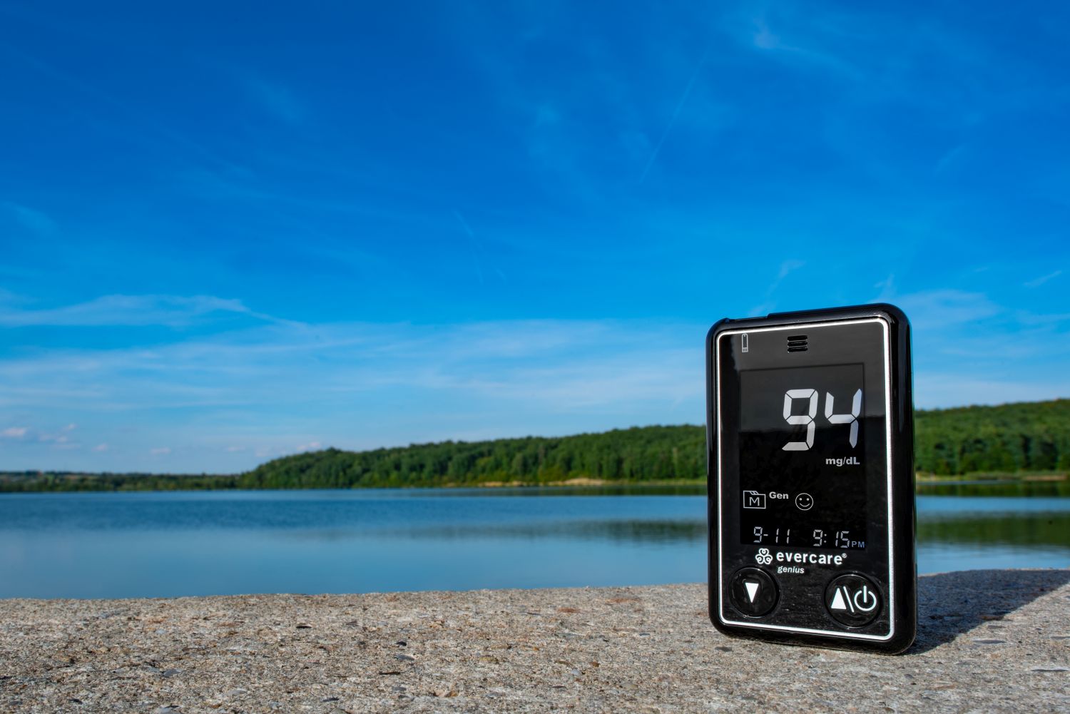 evercare expert dla diabetyków, glukometr, morze